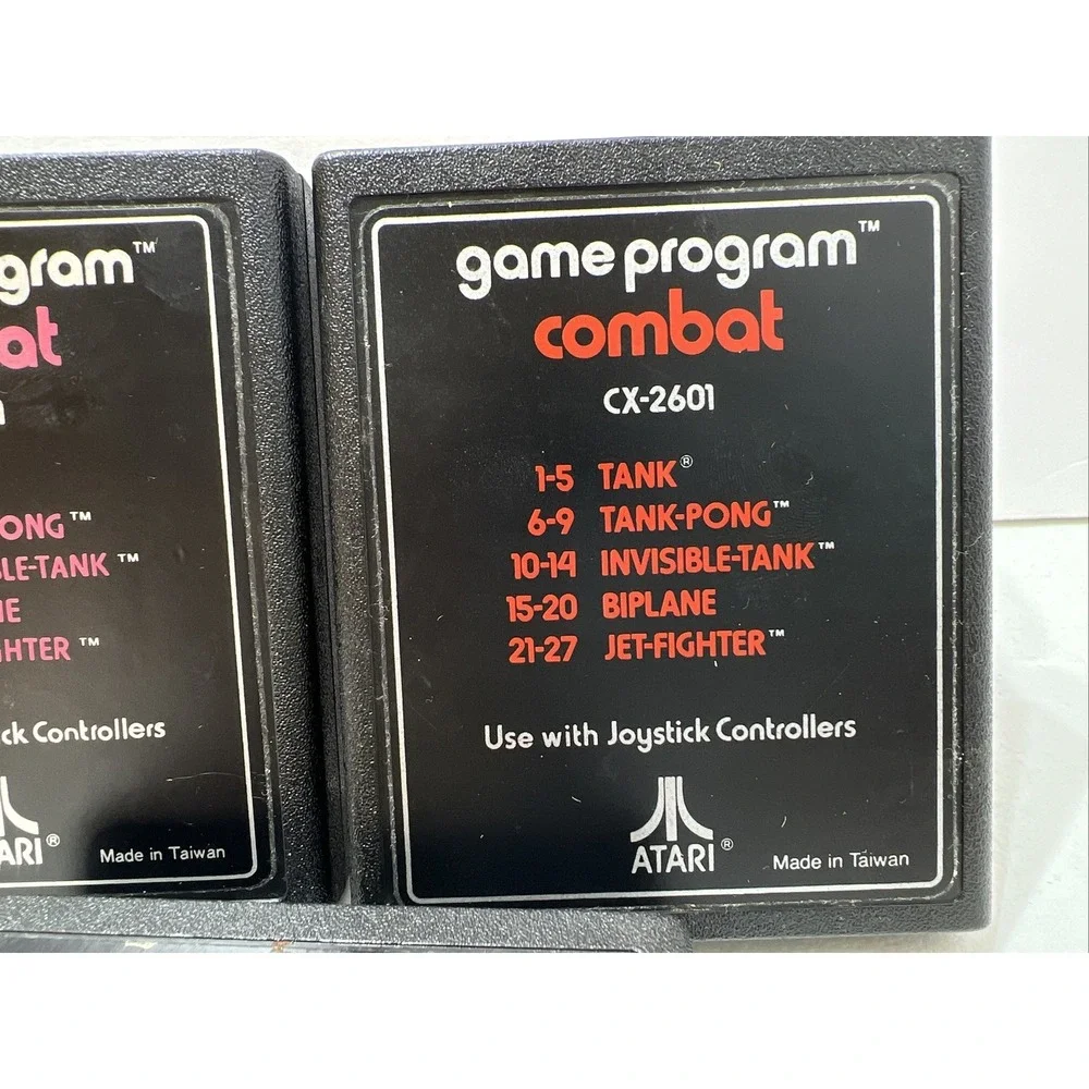 1981 Atari Game LOT Of‎ 3 Cartridges CX2601 CX2646 Vintage Video games